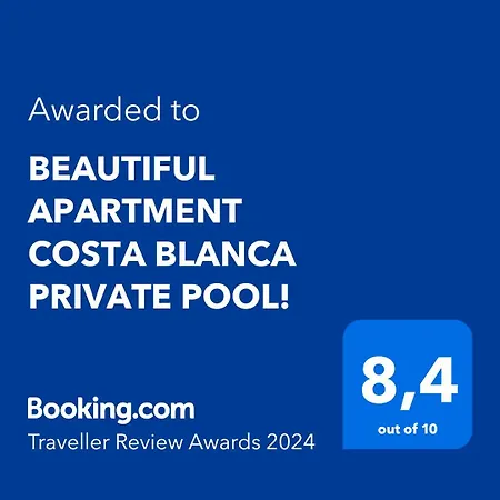 Beautiful Costa Blanca Private Pool! Lejlighed Oliva